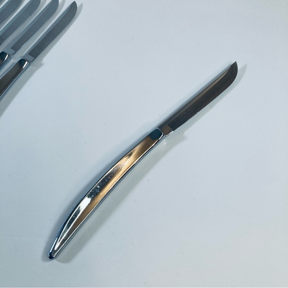 Vintage Carvel Hall Set of 6 Steak Knives Stainless Steel Made in USA Elegant - Picture 3 of 8
